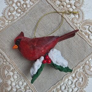 Vintage 2004 Danbury Mint Cardinal Ornament The Songbird Christmas Collection